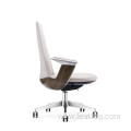 Popular Convenient Move Light Luxury Leather Office Chair